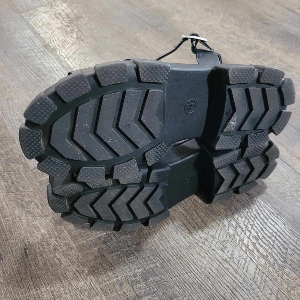 Wild Fable Black Avril Fisherman Chunky Sandals, Size 7.5 - Picture 6 of 12